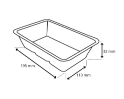 Snackbakje A20 Bagasse PFAS-vrij (A14+saus) (500 stuks)