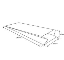 Snackzak Kraft nr. 23 1.5 ons (2100 stuks)