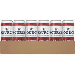 Sourcy Rood Mineraalwater Sprankelend (24x33cl)