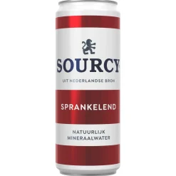 Sourcy Rood Mineraalwater Sprankelend (24x33cl)
