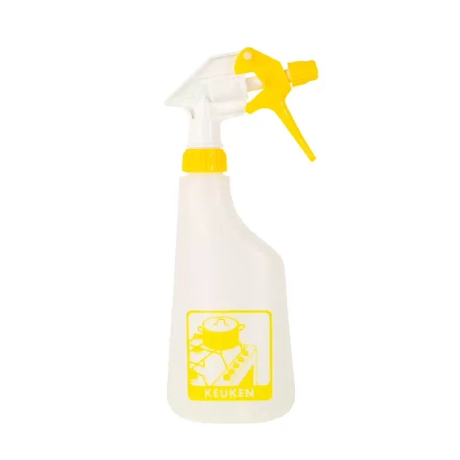 Sprayflacon compleet geel keuken (600ml)