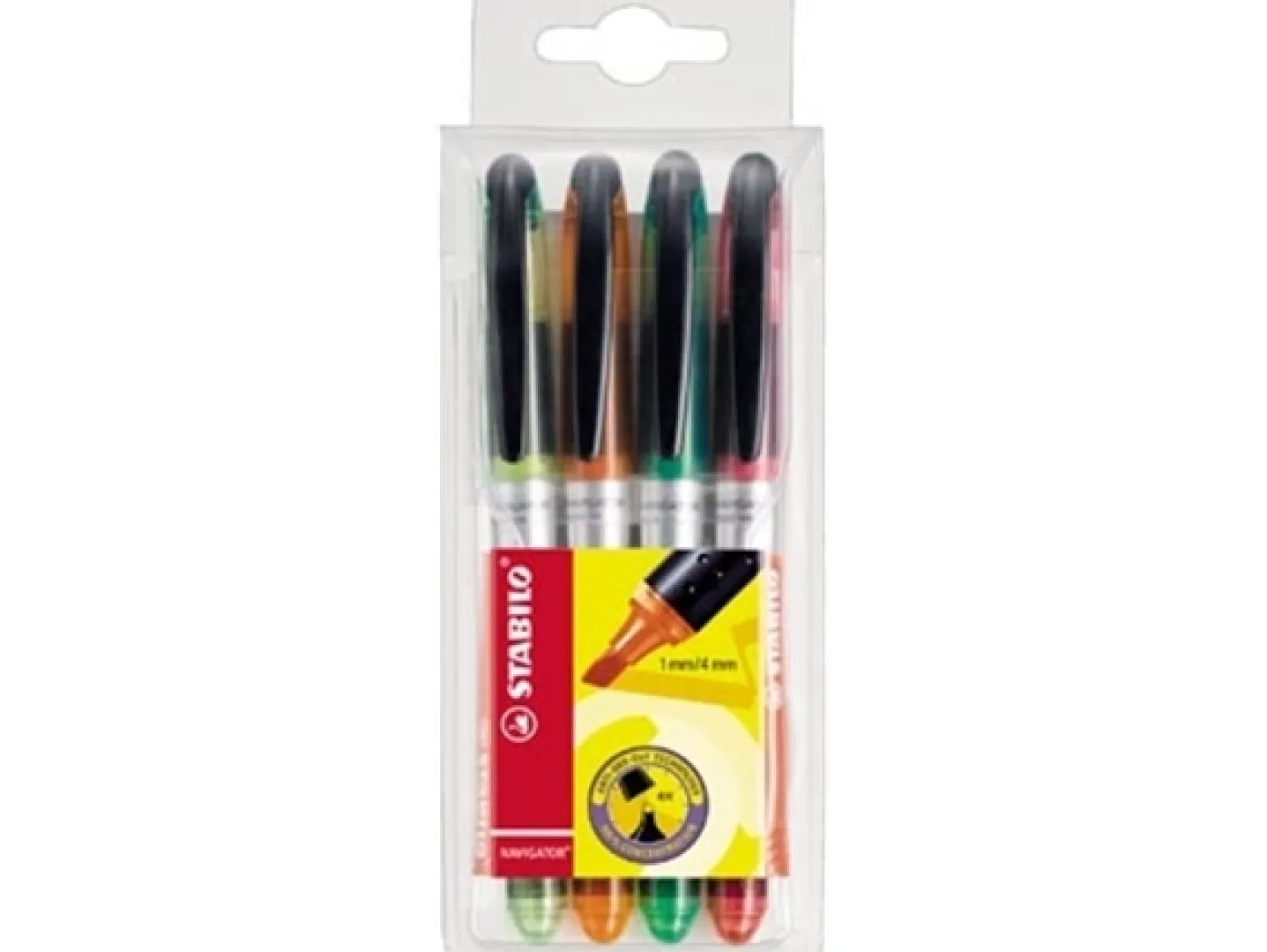 STABILO NAVIGATOR markeerstift, etui (4 stuks)