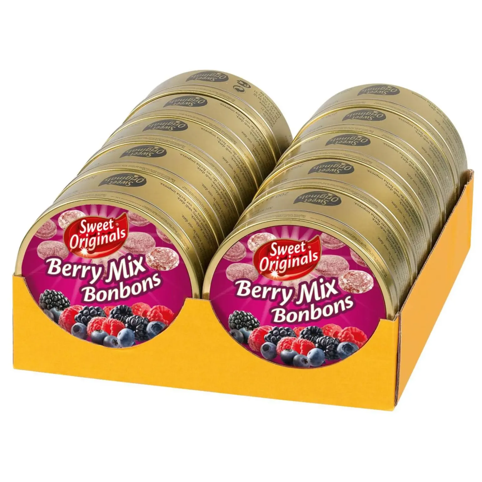 Sweet Originals Berry Mix Bonbons blikje (10x 200gr)