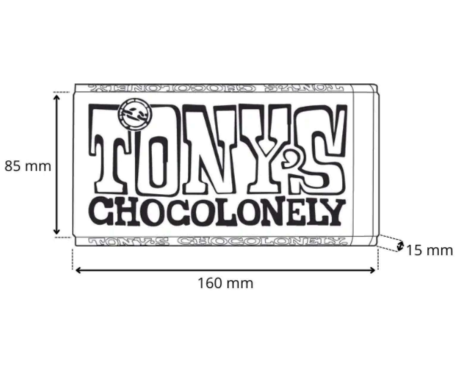 Tony’s Chocolonely Reep Melkchocolade Noga (15x 180gr)