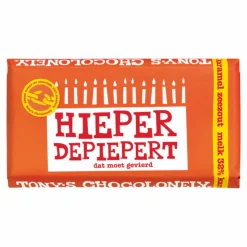 Tony’s Chocolonely Reep Melk Karamel Zeezout Gefeliciteerd (15x 180gr)