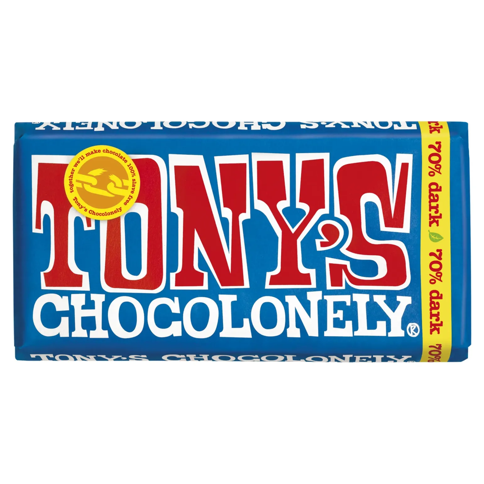 Tony’s Chocolonely Reep Pure Chocolade 70% (15x 180gr)