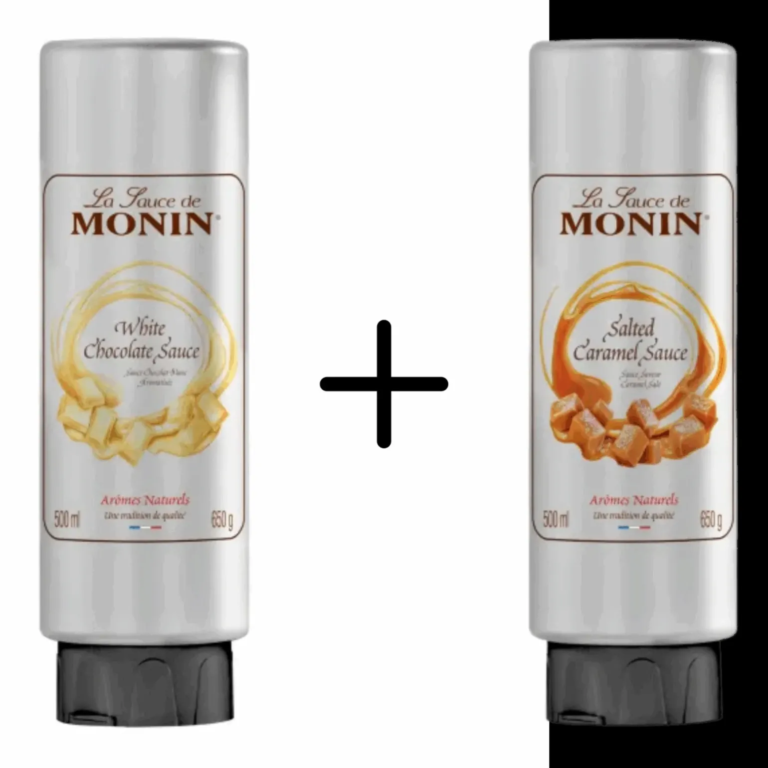 Topping Witte Chocolade + Topping Salted Caramel