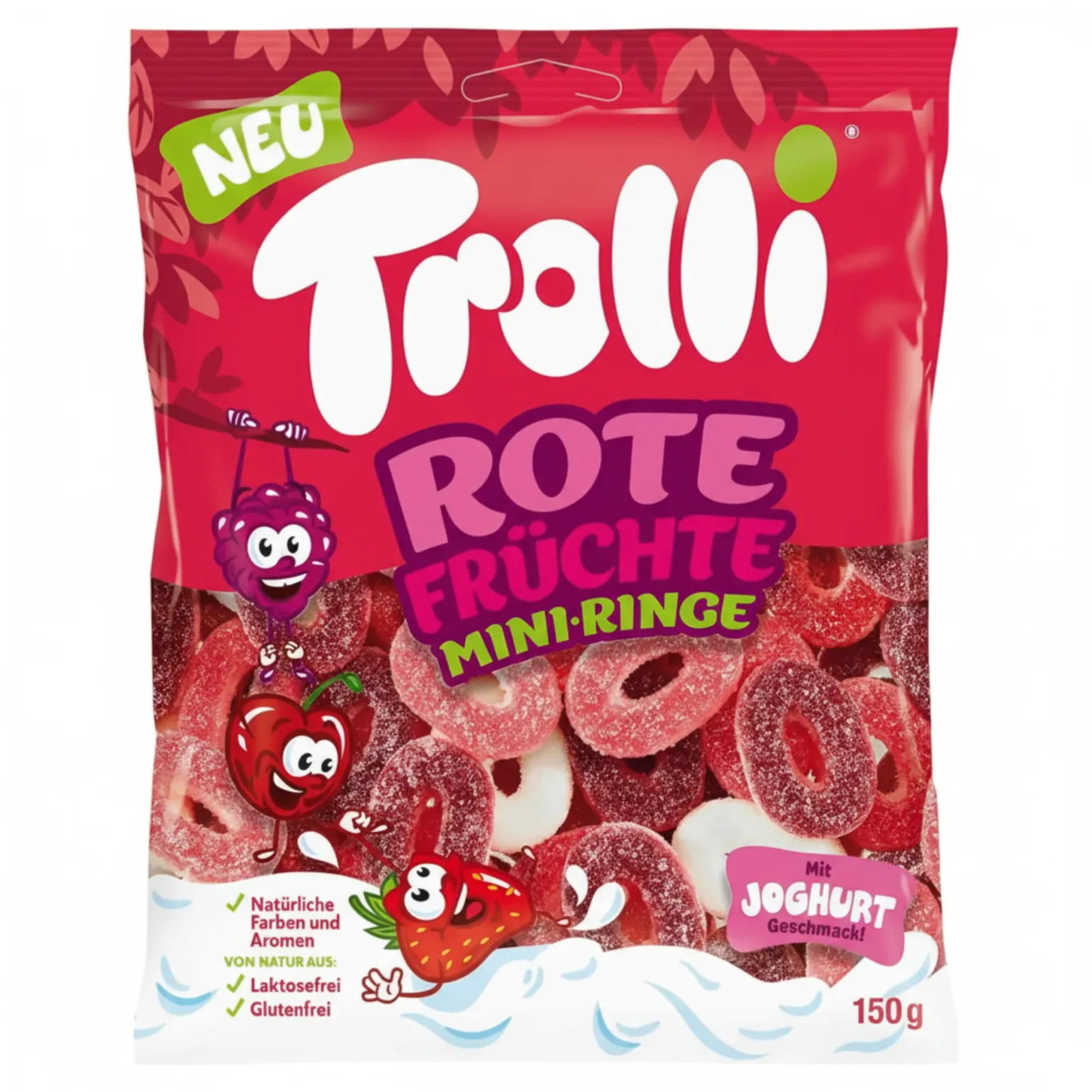 Trolli Red Fruits Mini Rings zakje (15x 200g)