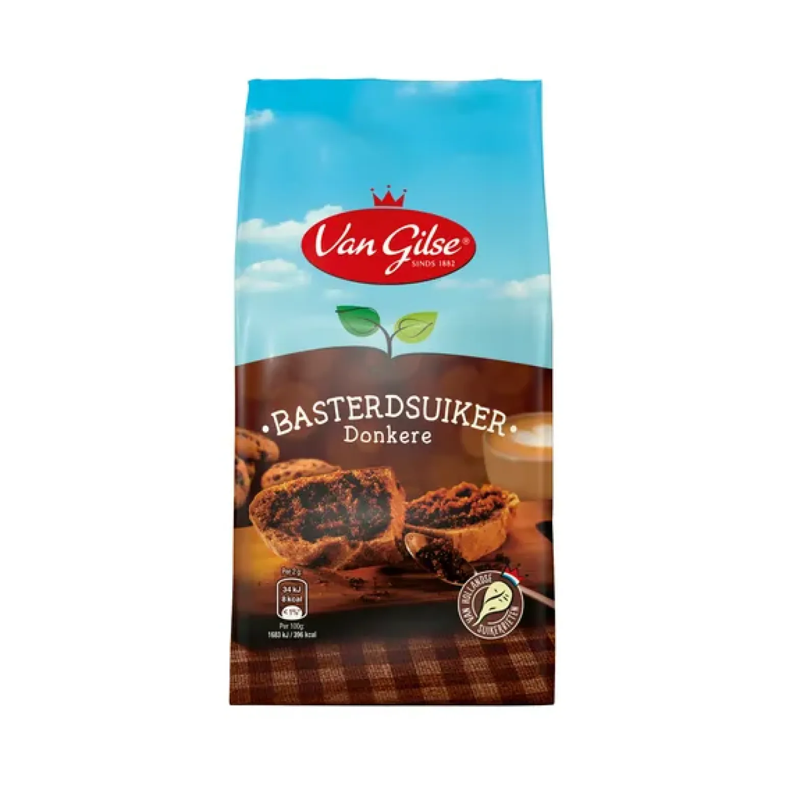 Van Gilse Basterdsuiker Donker (12x 600gr)