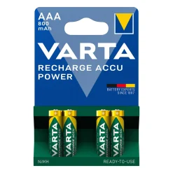 Varta Oplaadbare Batterijen HR03 800mAh AAA (4 stuks)