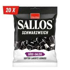 Villosa Sallos Schwarzweich Süß-Salzig (20x 200gr)