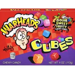 Warheads chewy cubes doosje (12×85 gram)