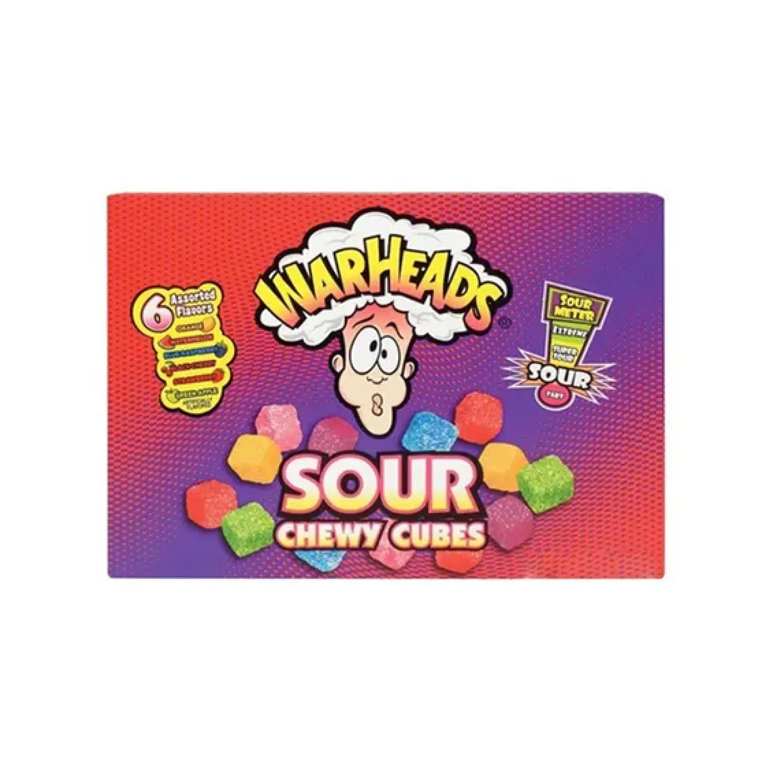 Warheads chewy cubes theatre box (12x 113gr)