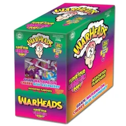 Warheads Super Sour Bubblegum Pops (100 stuks)