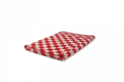 Weco keukendoek geblokt 60×60 cm rood/wit (6 stuks)