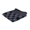 Weco Theedoek Geblokt Zwart 70x70cm (6 stuks)