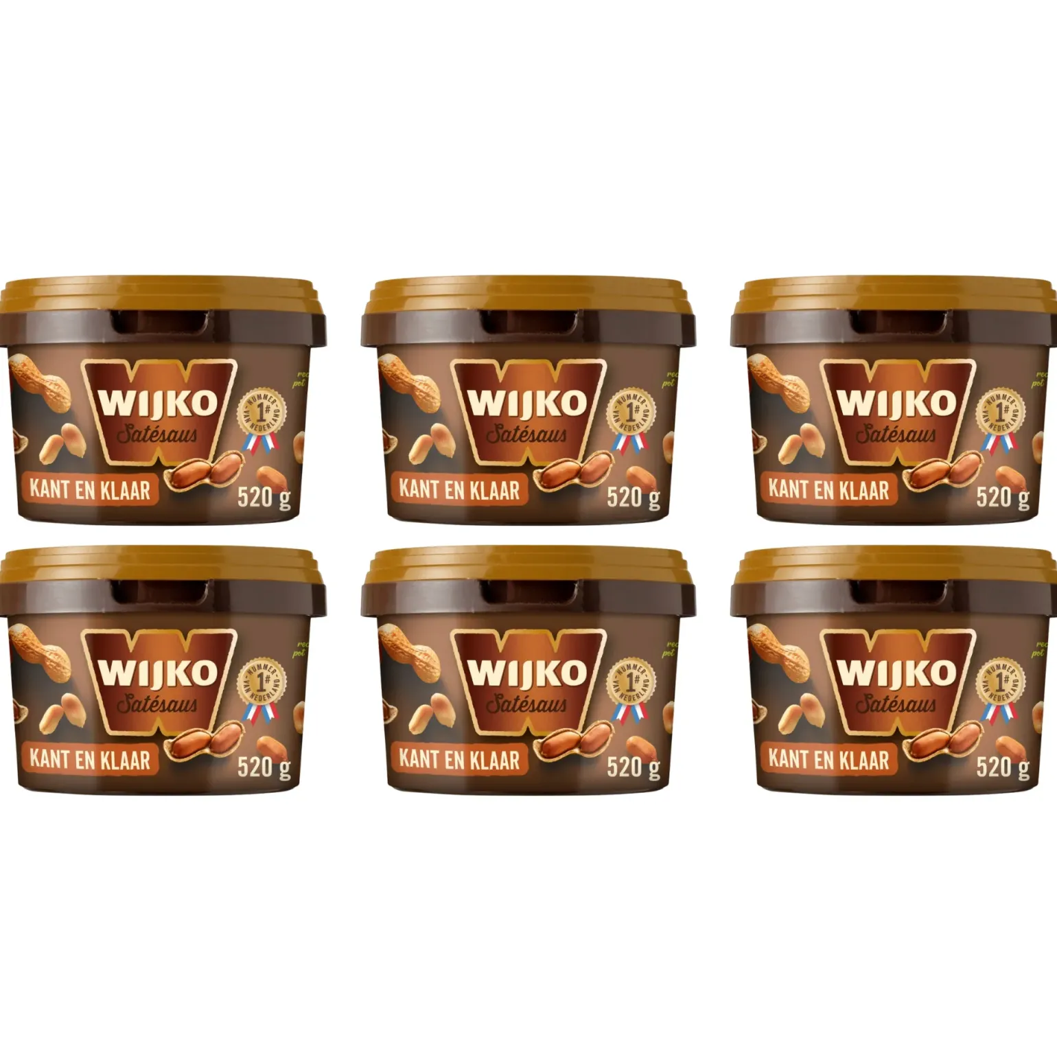 Wijko satesaus kant en klaar (6x 520gr)