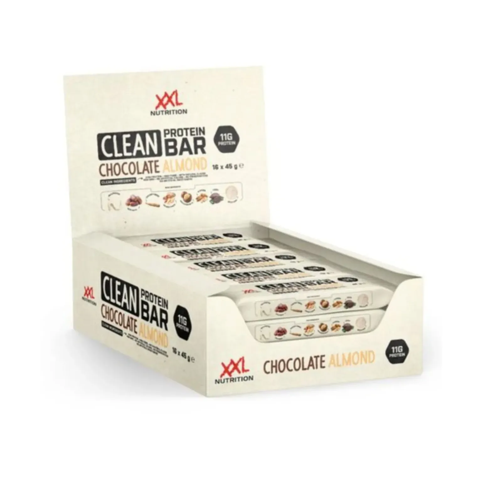 XXL Nutrition Clean Protein Bar Choco Amandel (16×45 gram)
