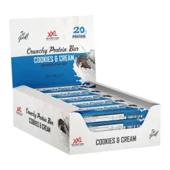 XXL Nutrition Crunchy Protein Bar Cookies & Cream (12x 60g)