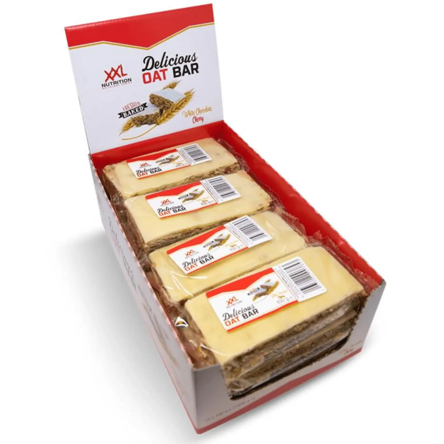 XXL Nutrition Oat Bar White Choco/Kers (12x 100g)